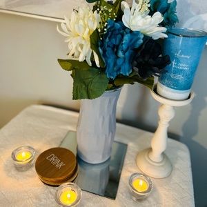 Hand painted acrylic vase